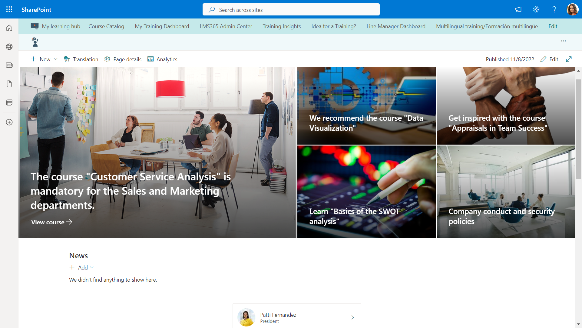Customized_SharePoint_home_page